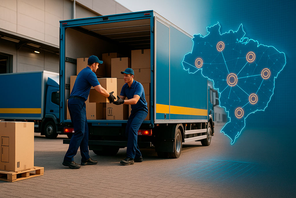 entrega rápida da Gazin com logística nacional e centros de distribuição