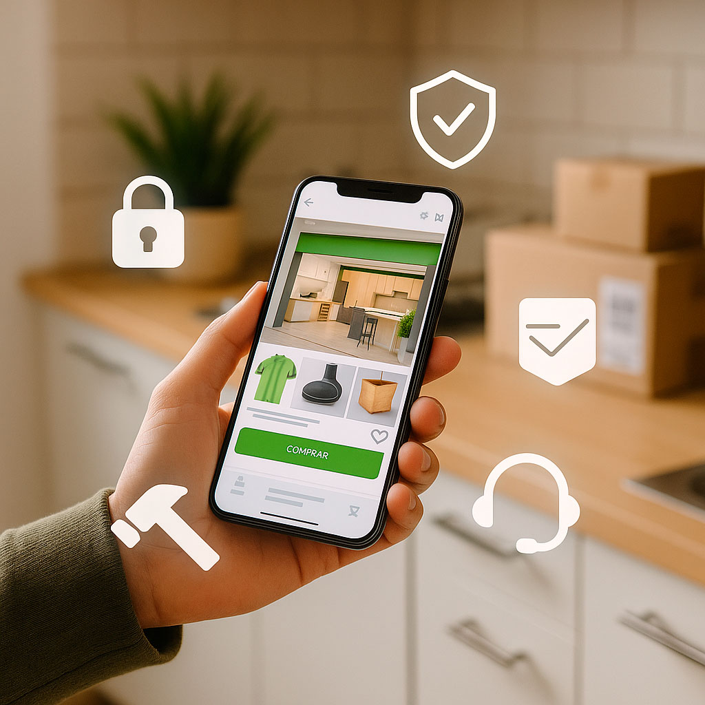 experiência de compra segura e atendimento técnico na Leroy Merlin