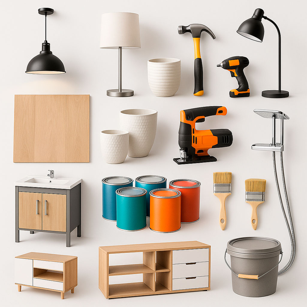 catálogo completo de produtos para casa, jardim e construção na Leroy Merlin