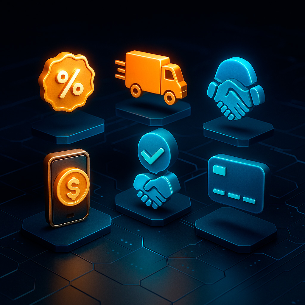 experiência de compra segura e rápida na Megamamute